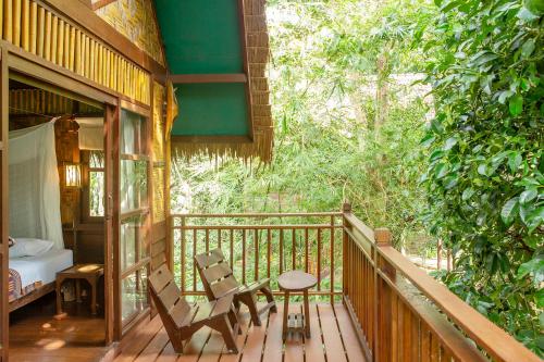 Balcony/terrace, Our Jungle Camp - Eco Resort in Near Center