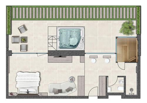 Hotel Solvie Room Type - Suite with Sauna