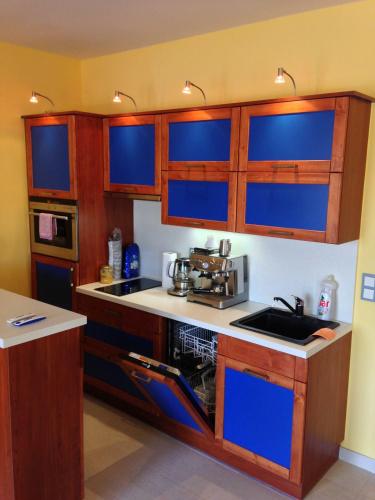 ห้องครัว, Lake View Apartments at Golf Resort Kunětická Hora, Dříteč (Lake View Apartments at Golf Resort Kuneticka Hora, Dritec) in ดรีเตช