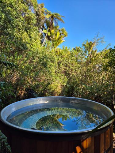 Karstais baseins, Treescapes - Rainforest Hot Tub 2km from Punakaiki in Barrytown