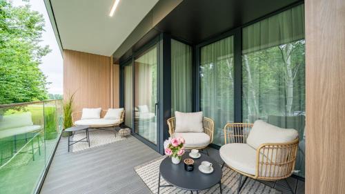 Balkon/terasa, Omega Lake, Sun & Snow in Olsztyn