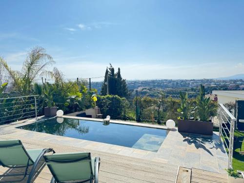 Magnifique appartement avec piscine et jardin in St Pierre de Feric