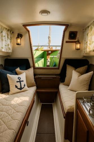 Glamping on small, old boat in Karlskrona, Karlskrona (fotografie 9)
