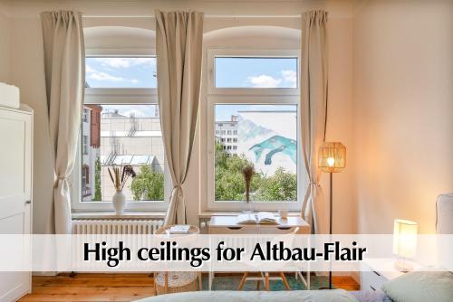 Calm City Escape - 75m2 Central Berlin Altbau-Apartment, 2BR, Smart-TV, Garden, Berlín (foto 4)