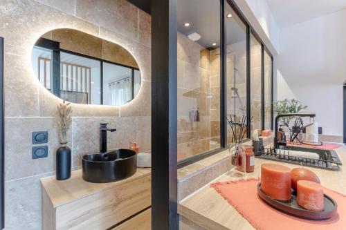 ห้องน้ำ, Le Petit Bastion, Studio in เลสการ์