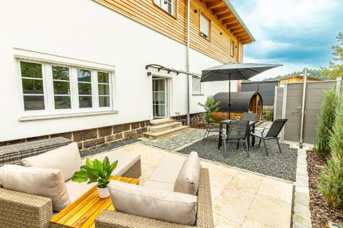 A szálláshely kívülről, Ferienbahnhof Fichtental Stellwerk Suite in Prackenbach
