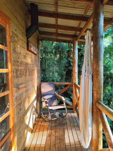 Balcony/terrace, sitio Refugio do Barro Branco in São Pedro De Alcântara