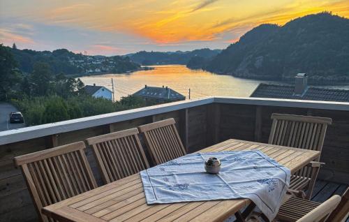 Kilátás, 3 Bedroom Amazing Home In Farsund in Farsund
