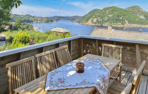 Kilátás, 3 Bedroom Amazing Home In Farsund in Farsund