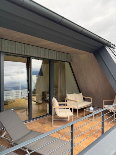 Balkon/Terrasse, Seehotel Lilly in Strobl