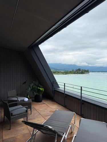 Balkon/Terrasse, Seehotel Lilly in Strobl