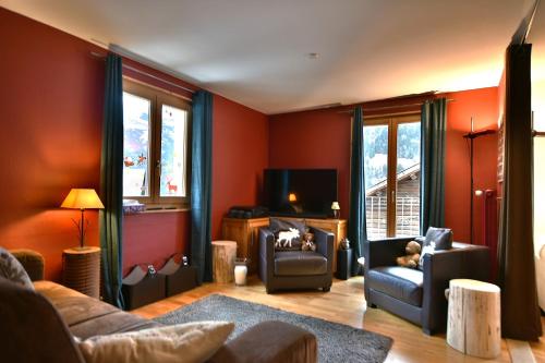 7 nains appt in Champéry, Schweiz