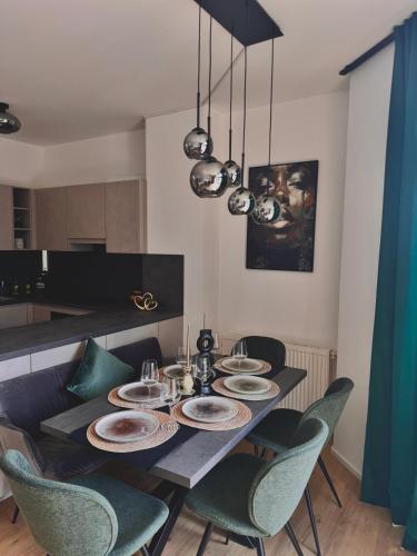 Kitchen, Luxurioses Apartment 85m2 mit Infrarotkabine und Parkplatz in Volkendorf