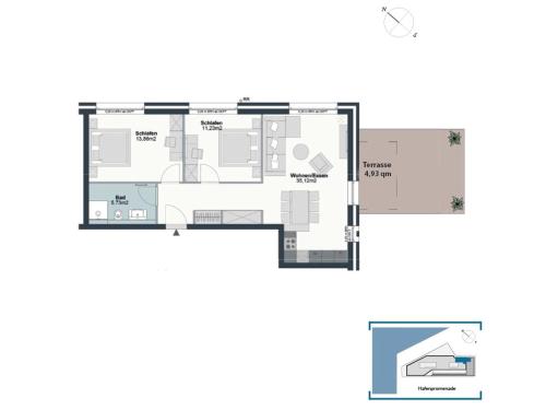 Two-Bedroom Apartment with Balcony image 1