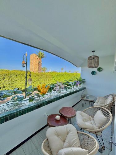 Cozy Stay with Hassan Tower View