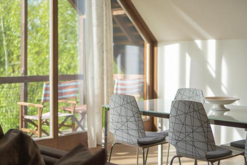 ระเบียง/ชานเรือน, Chalupy Rajsko na Šumavě (Chalupy Rajsko na Sumave) in ดโลฮาเวส