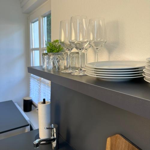 مطبخ, bella casa - Business&Family, Messe Flughafen in 5 min, SmartTV, Netflix, Waschmaschine, 24h Checkin in بليينينغن