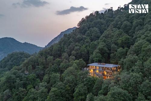 StayVista at Glass Forest with Bonfire, BBQ
