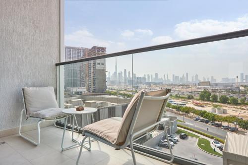 Balcony/terrace, STAY BY LATINEM Luxury 2BR Holiday Home OPA 305 Near Downtown in Nad Al Sheba