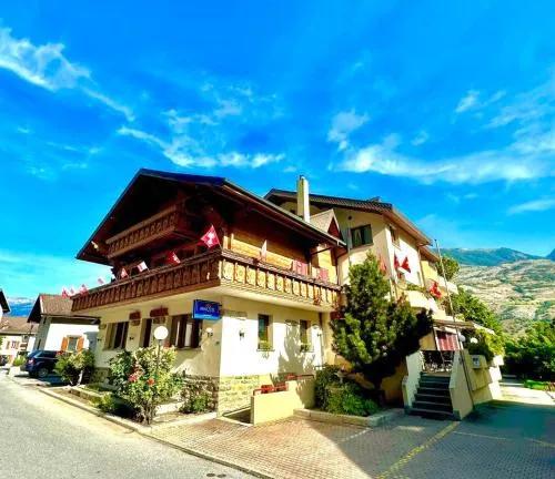 Hotel Central in Agarn, Schweiz