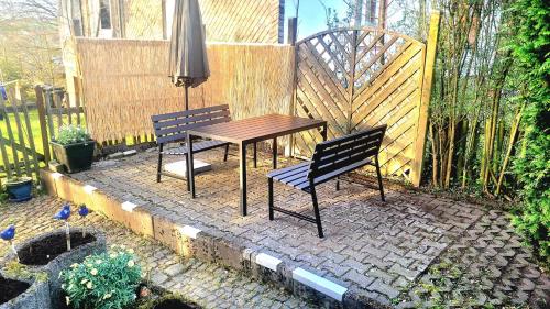 陽台/露台, FeWo altes Pfarrhaus in 恩特布呂克