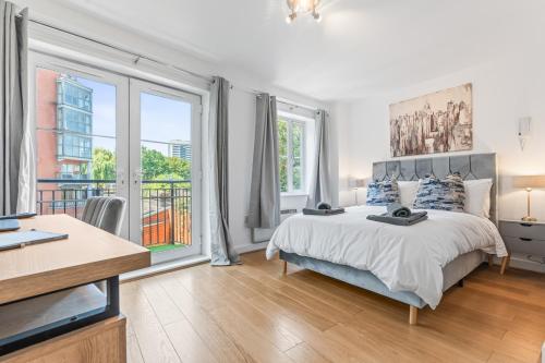 Luxury 2BR Apartment with Balcony views and Parking, Birmingham (fotografie 7)