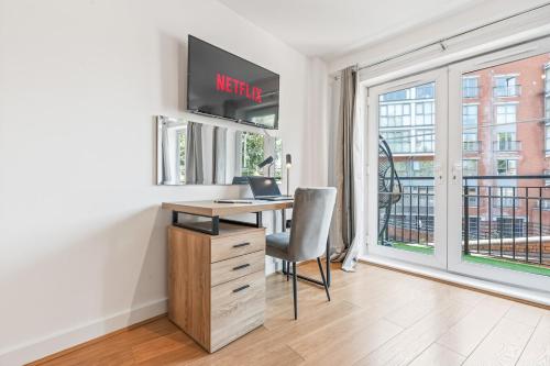 Luxury 2BR Apartment with Balcony views and Parking, Birmingham (fotografie 9)