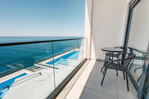 Seafront Villa with Private Pool in Dobra Voda, Montenegro in Dubrava