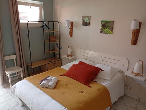 1 double bed