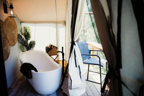 Marvelous Safari Tent with Bath Surrounded by Nature in Kentucky in Blue Spring (KY)