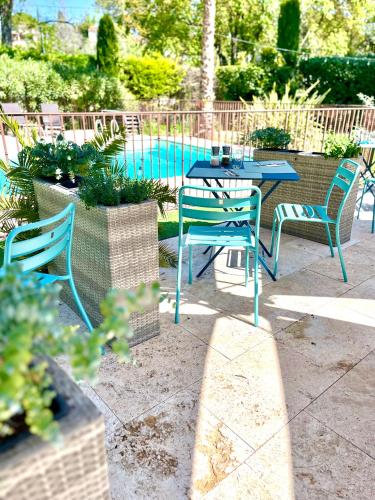 Logis Hôtels La Bastide des Golfs - 레스토랑