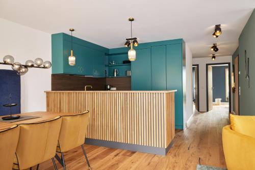 Kitchen, Pidder-Lyng Apartment 04 in Strandweg