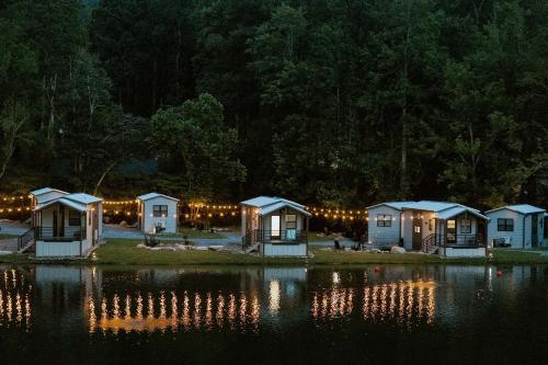 Creekside Modern Tiny Home - Firepit - Racoon Cabin in Gatlinburg, USA