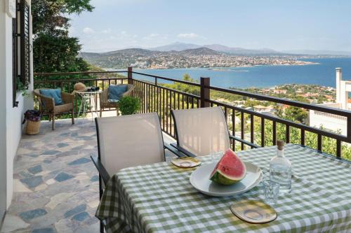 Villa Panorama, peaceful house - sea view in Chamolia (Attiki)