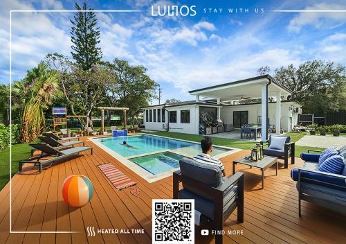Full Amenities Big House Miami Pool Jacuzzi 6BR L64 in Miami, USA