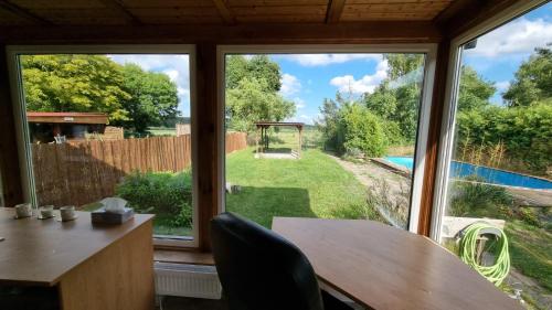 陽台/露台, Bungalow Helga in 菲爾斯滕瓦爾德