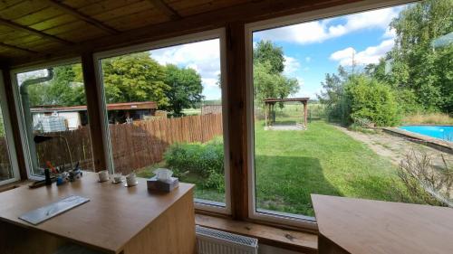 陽台/露台, Bungalow Helga in 菲爾斯滕瓦爾德