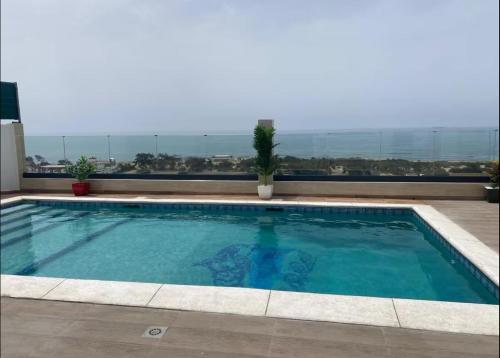 Appartement vue sur mer avec piscine privee in Douar Sehamna