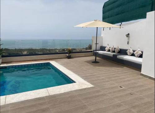 Appartement vue sur mer avec piscine privee in Douar Sehamna