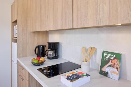 廚房, Zenitude Hôtel-Résidences Saumur (Zenitude Hotel-Residences Saumur) in 索米爾市中心
