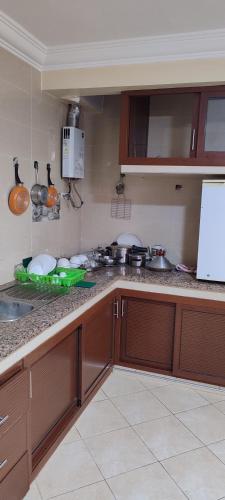 주방, Appartement familial les amical in 레 아미칼레스