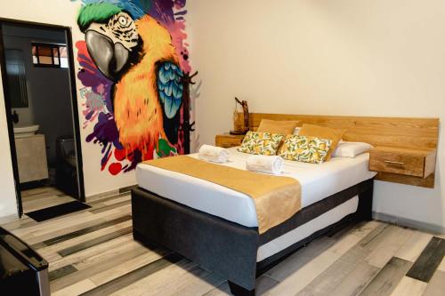 1 double bed