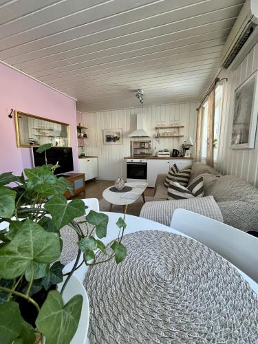 Lilla gröna huset på gården (Lilla grona huset pa garden) in Harnosand