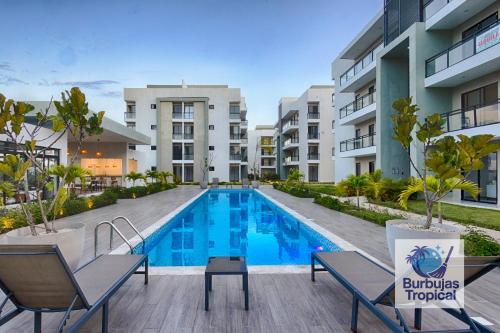 3 Bdr Apt in La Romana - Full Kitchen - Pool - Gym - Security in La Caña