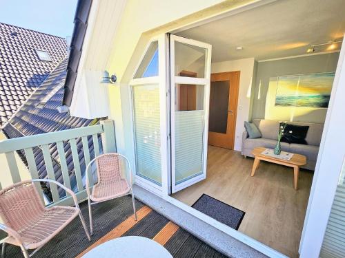 Balcony/terrace, Am Weststrand Apartmenthaus Waldeck in Ostseebad Kuhlungsborn