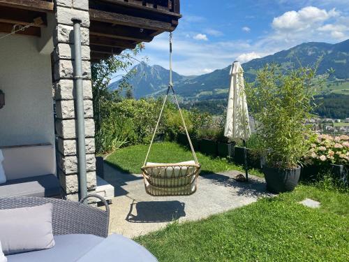 花園, Chalet Seeblick in 薩爾嫩