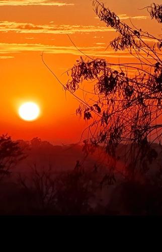 Casa por do sol