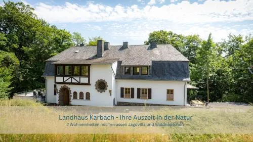 Landhaus Karbach mit Gartensauna und Hot Tub, eingezäunter Garten, 4-10 Personen in Hirten, Deutschland