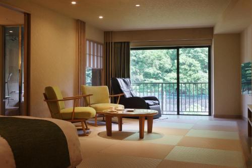 River view Standard Room with Tatami Area and Private Hot Spring Bath - Non-Smoking