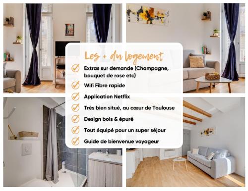 Ô Merveilleux Compans - Centre ville Toulouse - Wifi, TV, Tolosa (foto 4)
